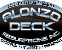 Alonzo Deck Resurfacing - Epoxy Pebblestone